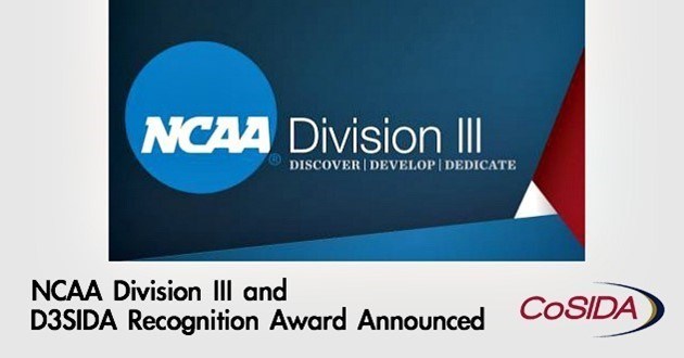 NCAA Division III and D3SIDA Recognition Award Announced
